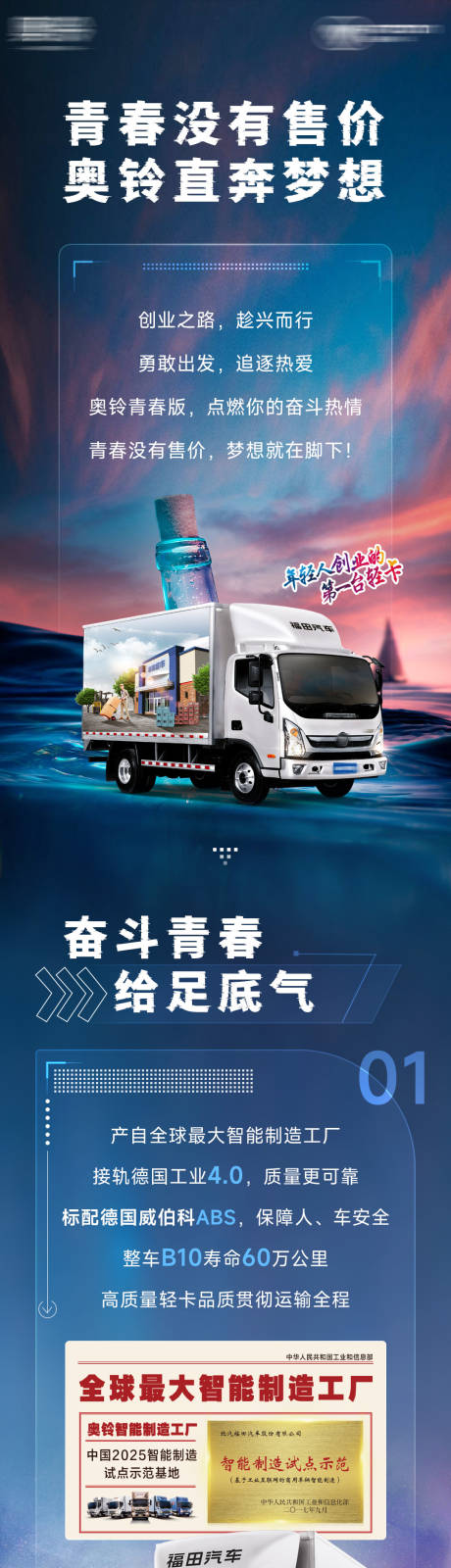 源文件下载【青春版轻卡长图海报】编号：73390018422613423