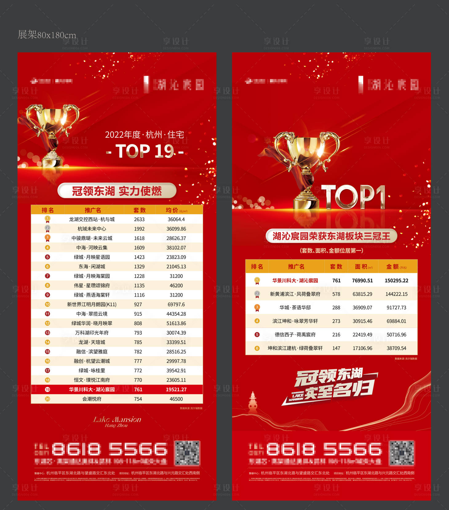 源文件下载【享设计】搜索编号：84170018400948979【地产top销冠展架】