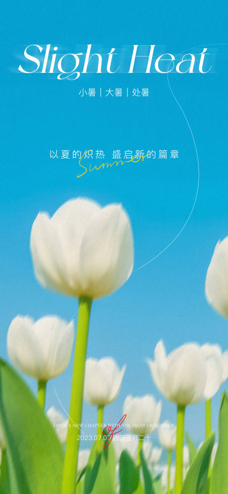 源文件下载【简约风小暑节气横板】编号：93800017815058501
