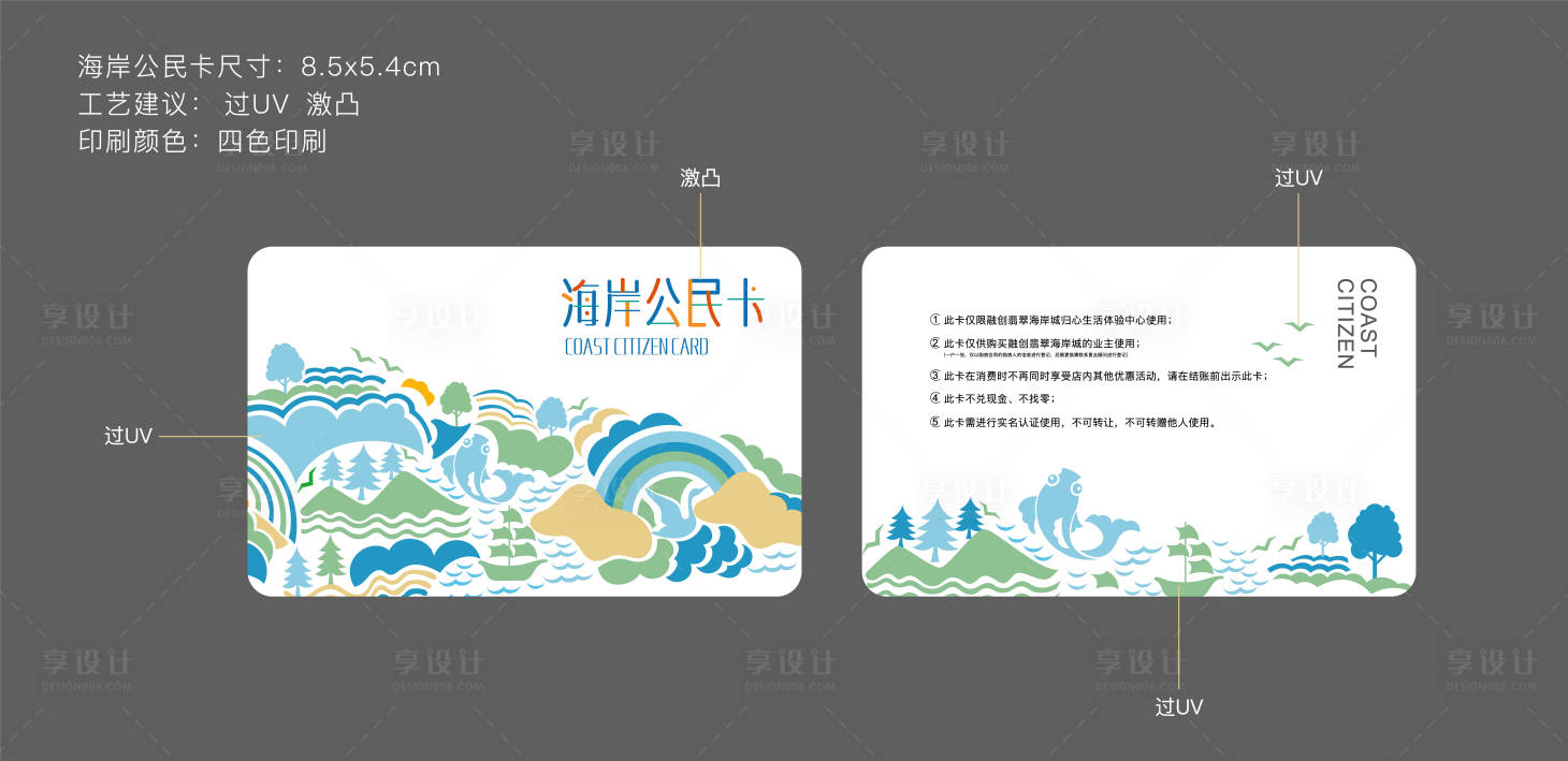 源文件下载【享设计】搜索编号：90530018237602193【海岸公民卡】