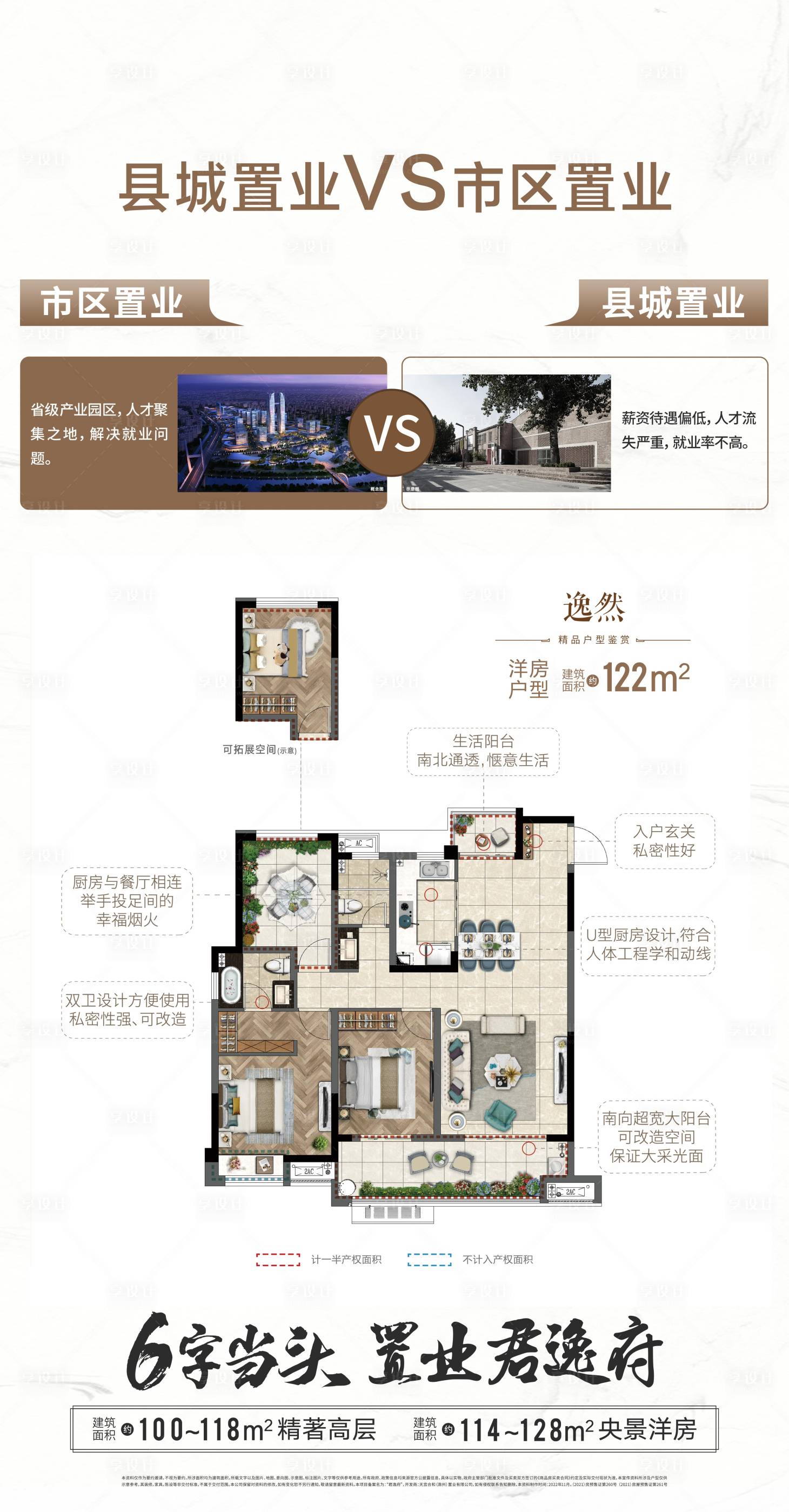 源文件下載【享設計】搜索編號：36340018146005378【價值對比戶型海報】