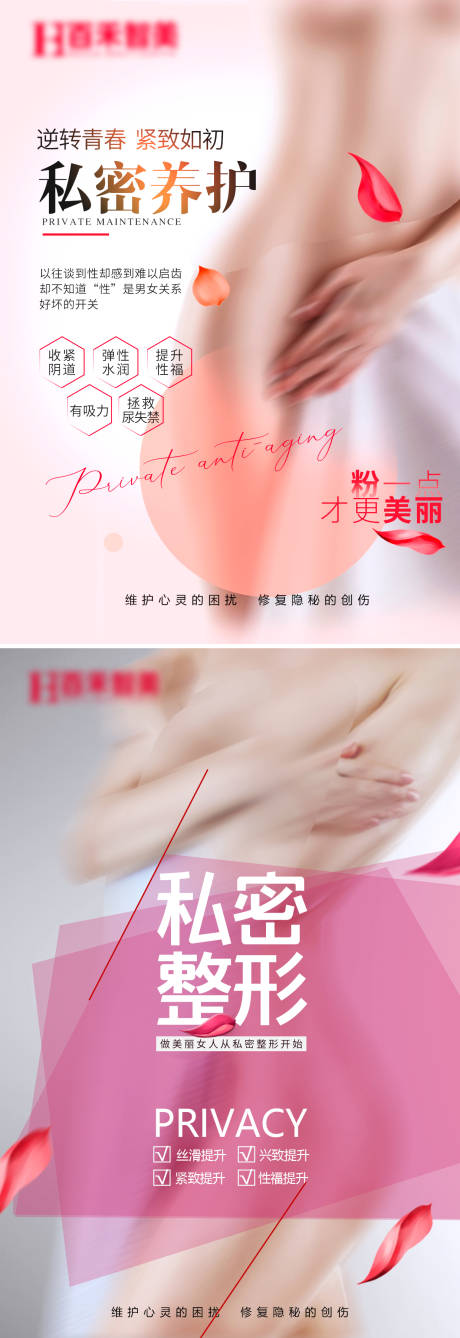 源文件下载【私密整形海报】编号：95640018318332100