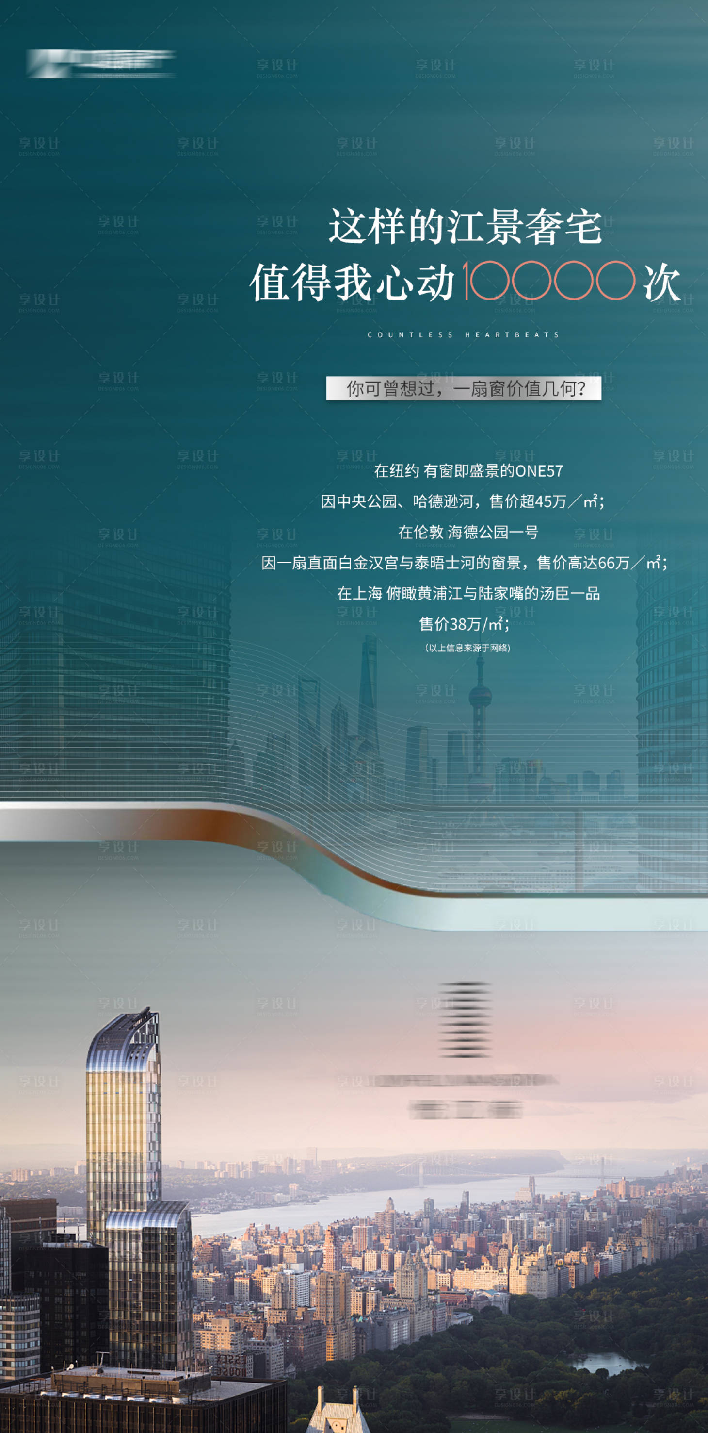 源文件下載【享設計】搜索編號：93620017906553709【城市江景價值點海報】