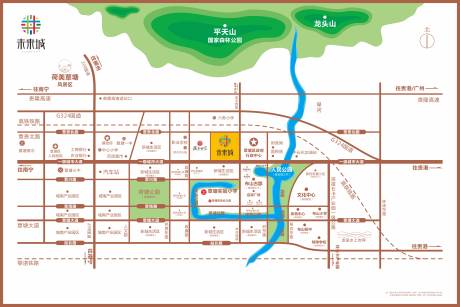 源文件下載【享設計】搜索編號：51160018209711402【地產區位圖】