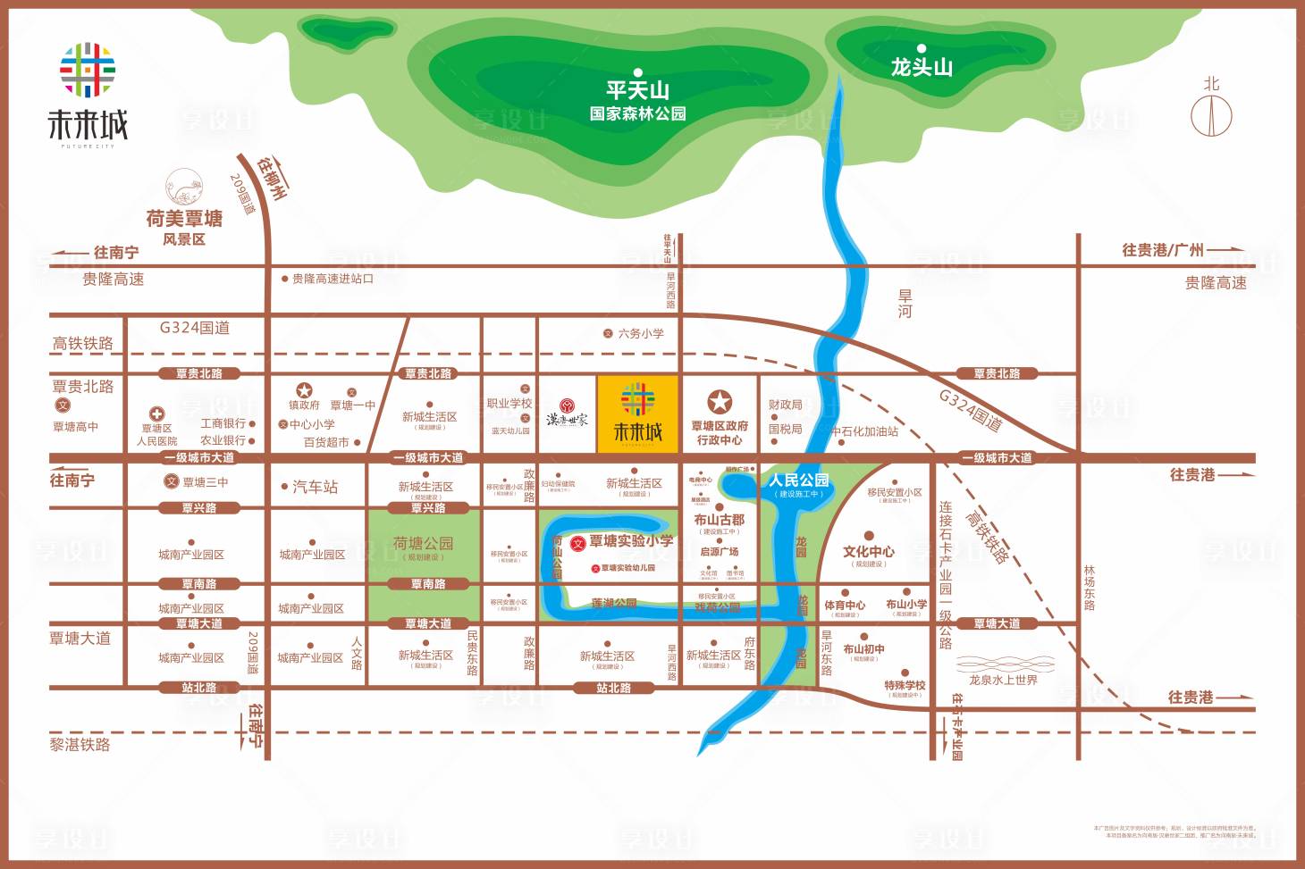 源文件下載【享設計】搜索編號：51160018209711402【地產(chǎn)區(qū)位圖】