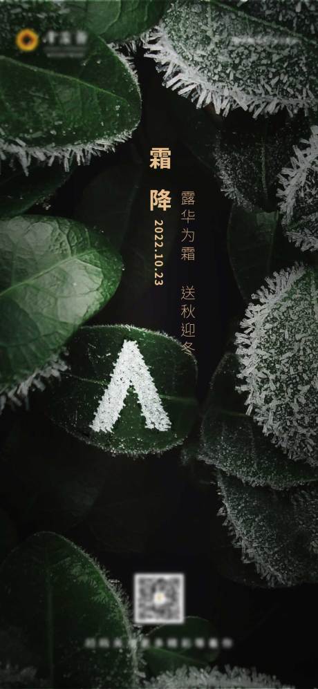 源文件下载【享设计】搜索编号：37350018336894272【霜降海报 】