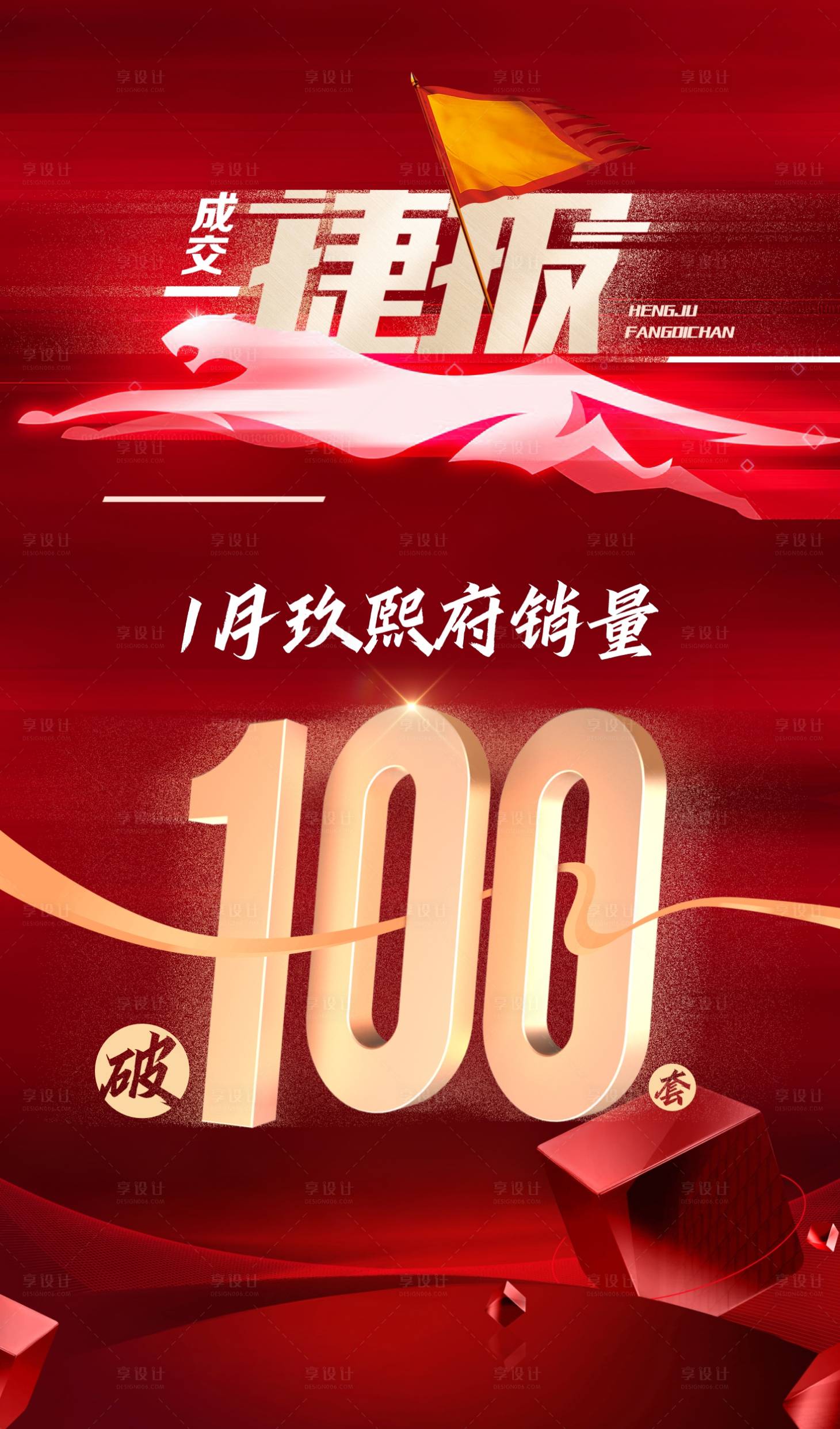 源文件下载【享设计】搜索编号：65770018286438147【地产成交战报喜报】