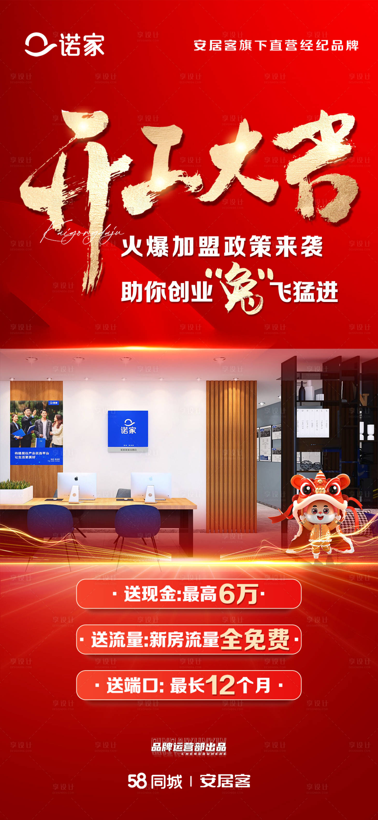 源文件下载【享设计】搜索编号：30840018166174120【开工大吉海报】