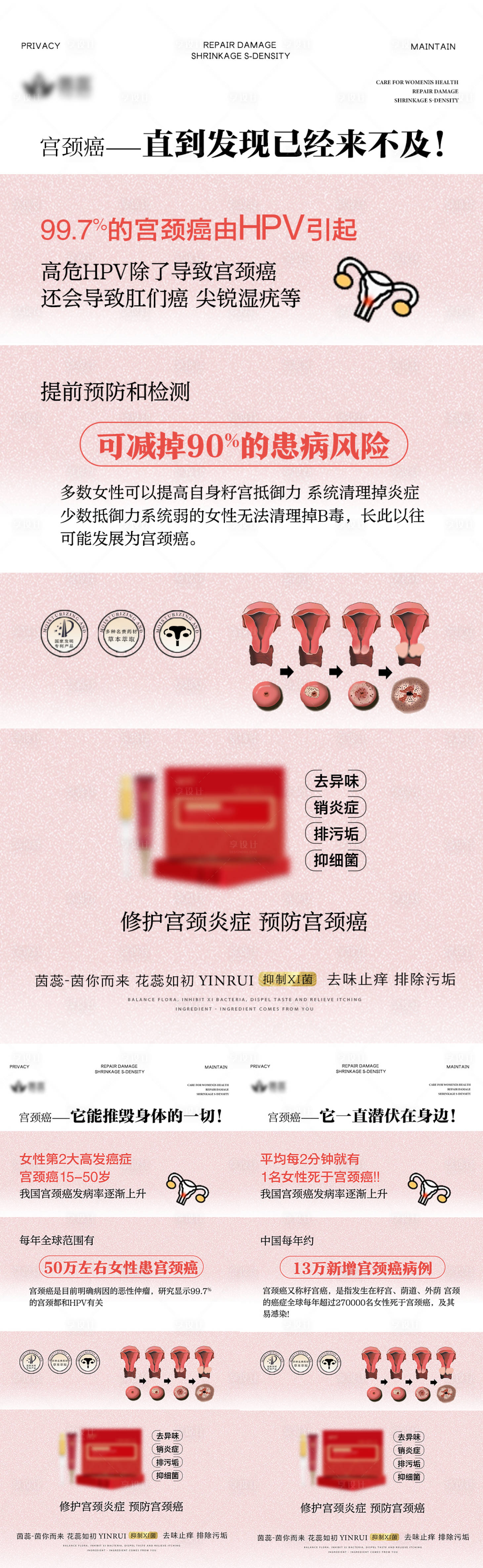 源文件下載【享設(shè)計(jì)】搜索編號(hào)：50140017940129340【宮頸癌小知識(shí)海報(bào)】