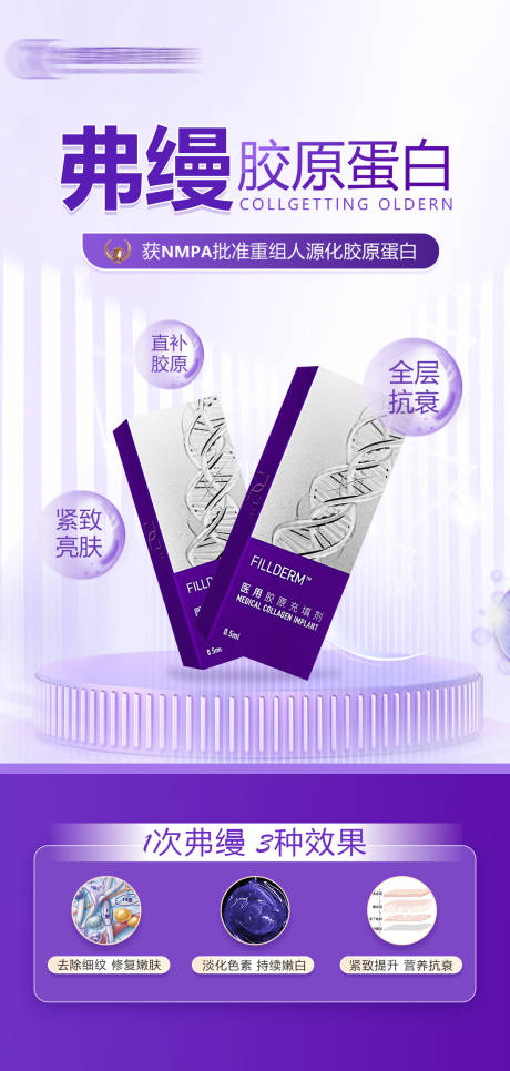 源文件下载【享设计】搜索编号：19230018345159429【弗缦胶原蛋白海报】