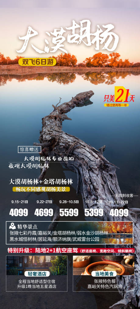 源文件下载【西北青甘额济纳旅游海报】编号：20230712144844698