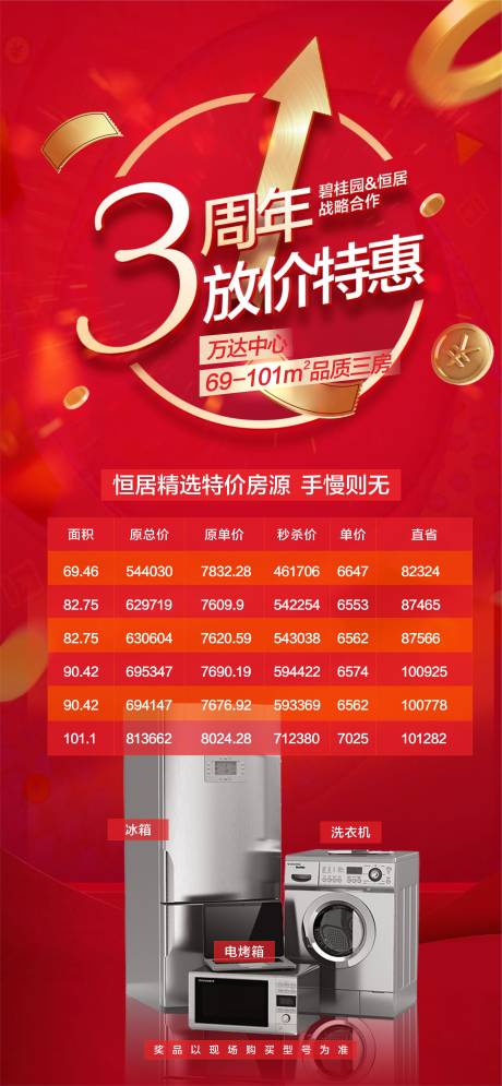 源文件下載【享設計】搜索編號：52610018343799948【三周年慶祝海報】