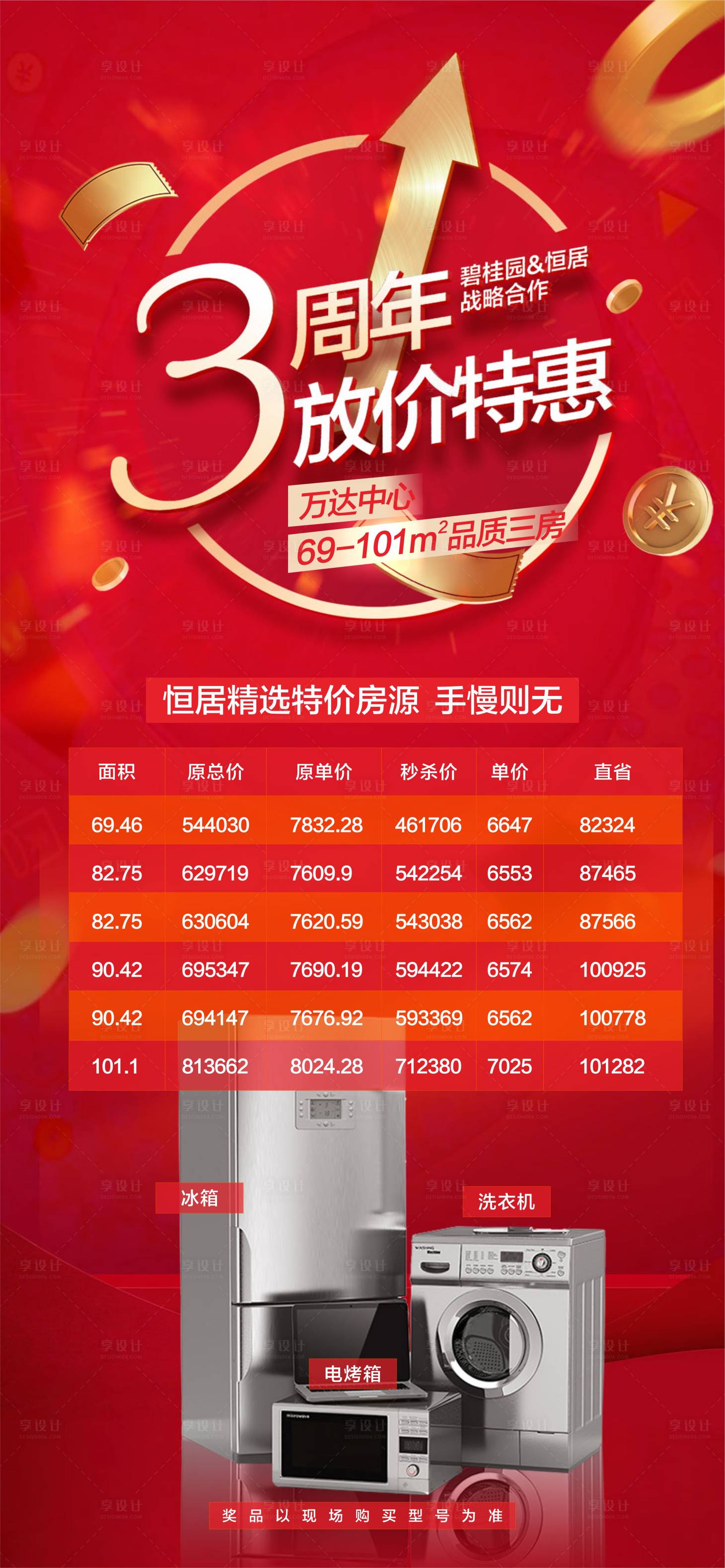 源文件下載【享設計】搜索編號：52610018343799948【三周年慶祝海報】