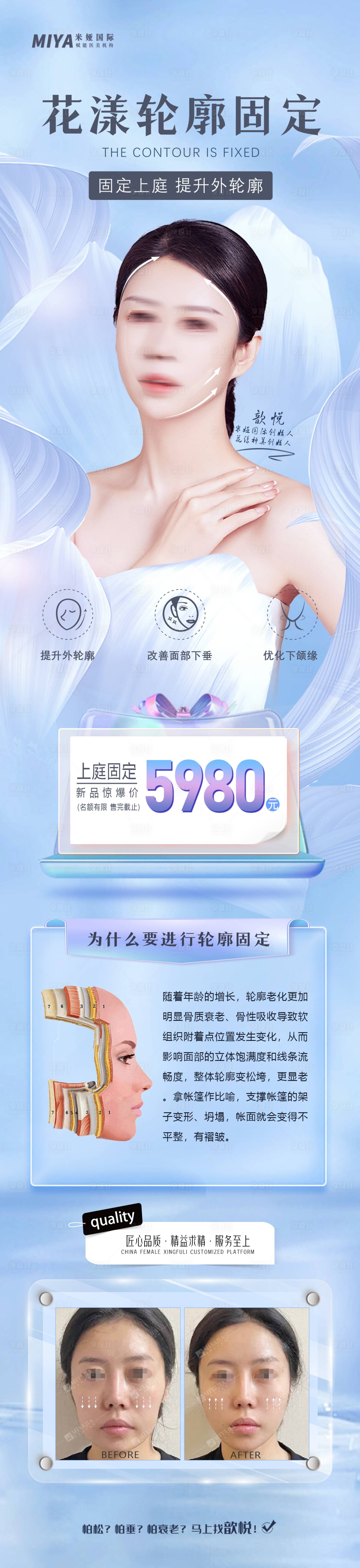 源文件下载【医美轮廓固定海报】编号：18780018046162974