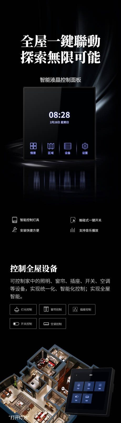 源文件下载【全屋智能控制面板详情页】编号：84870017862105381