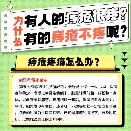 源文件下載【享設計】搜索編號：34910018100004072【痔瘡科普小知識海報展板】