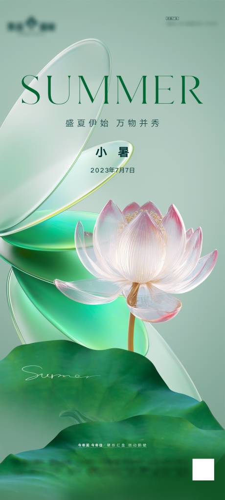 小暑节气海报