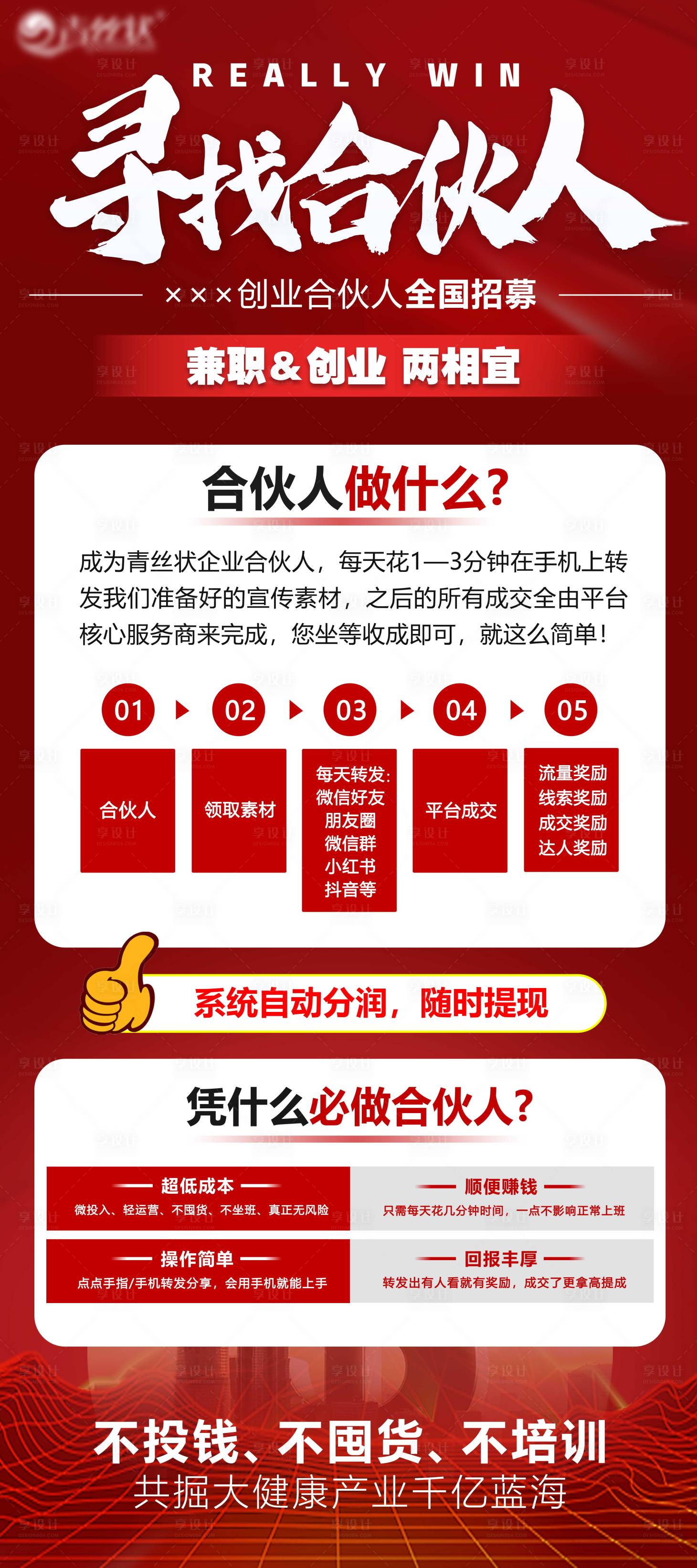 源文件下載【招商加盟合伙人展架】編號：83790018375043726