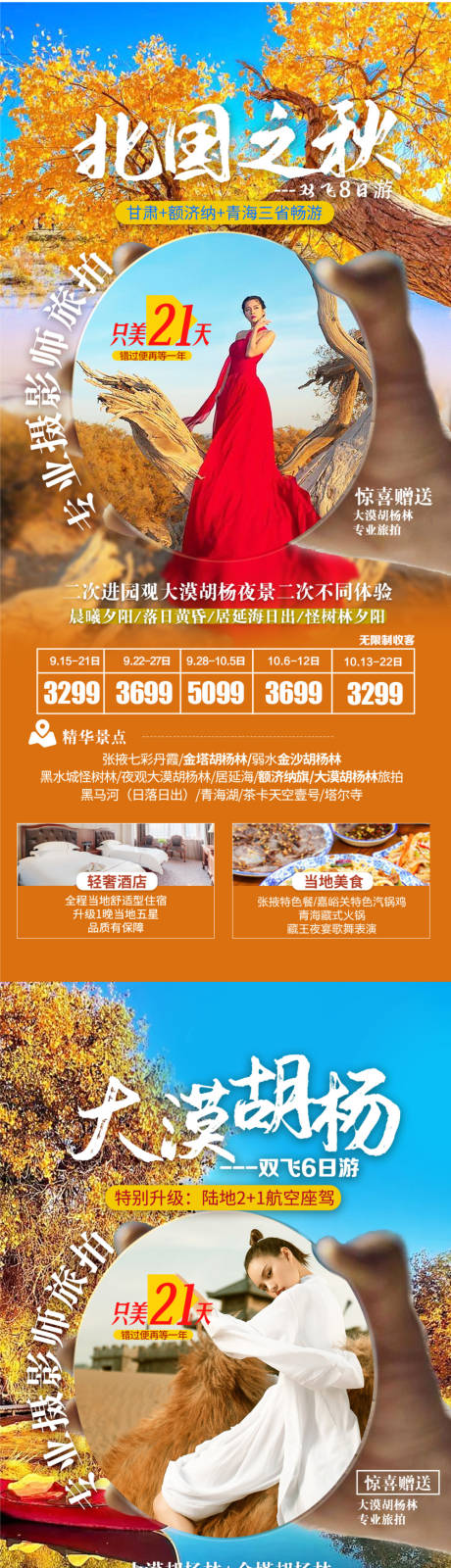 源文件下载【西北青甘额济纳旅游海报】编号：66590017992586857