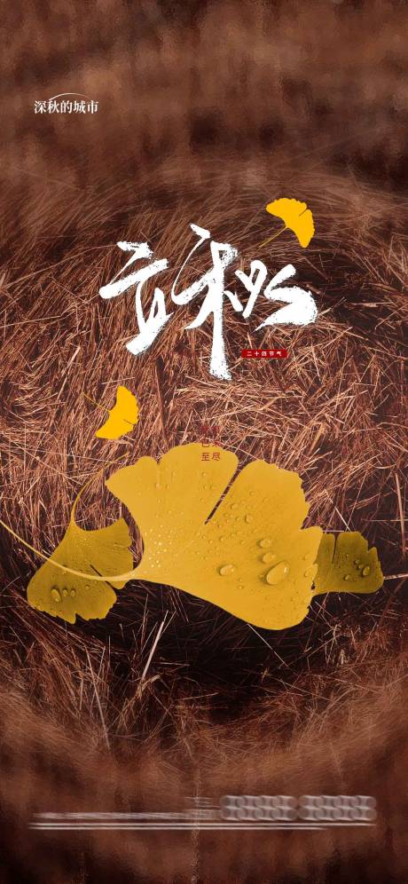 源文件下载【立秋节气海报】编号：25020018218944172