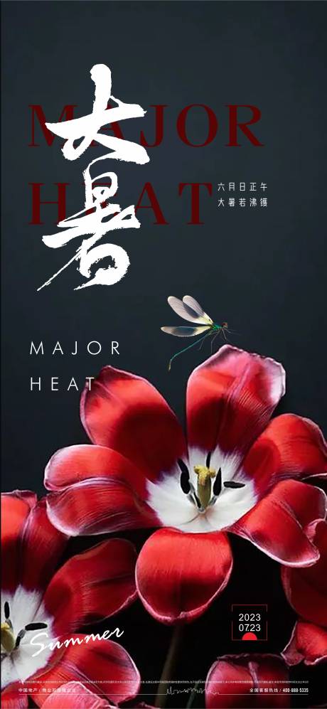 源文件下载【大暑海报】编号：65070017912746755
