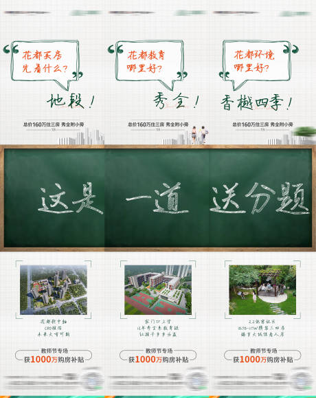 源文件下载【地产教育三宫格海报 】编号：57440017958446883