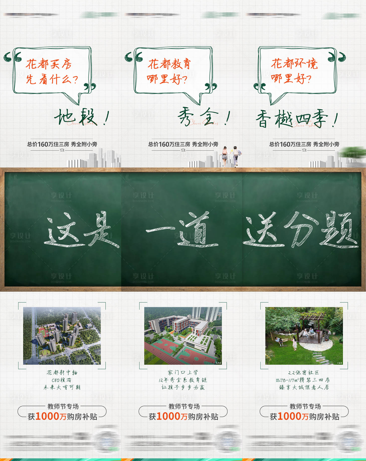 源文件下載【享設計】搜索編號：57440017958446883【地產教育三宮格海報 】