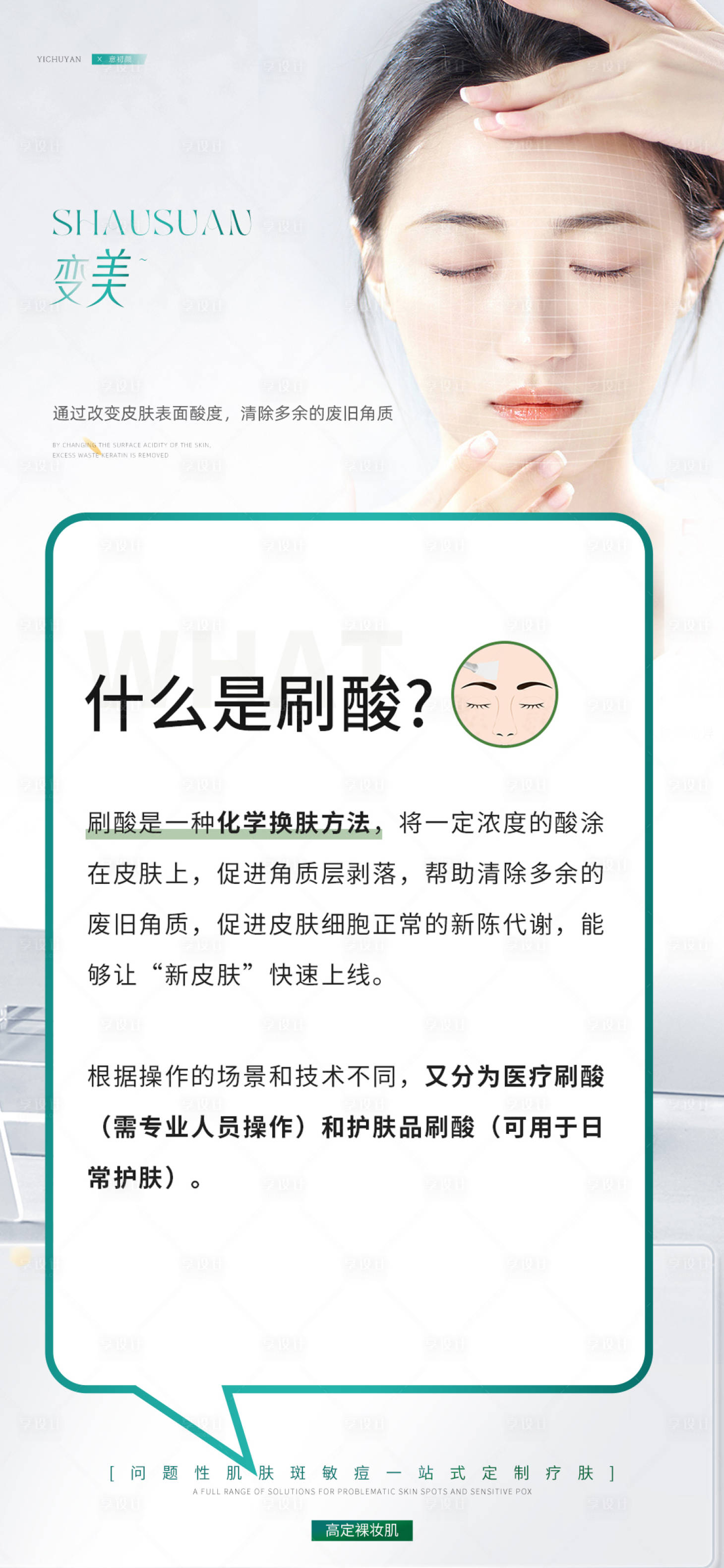 源文件下载【享设计】搜索编号：84720018381767351【医美科普海报】