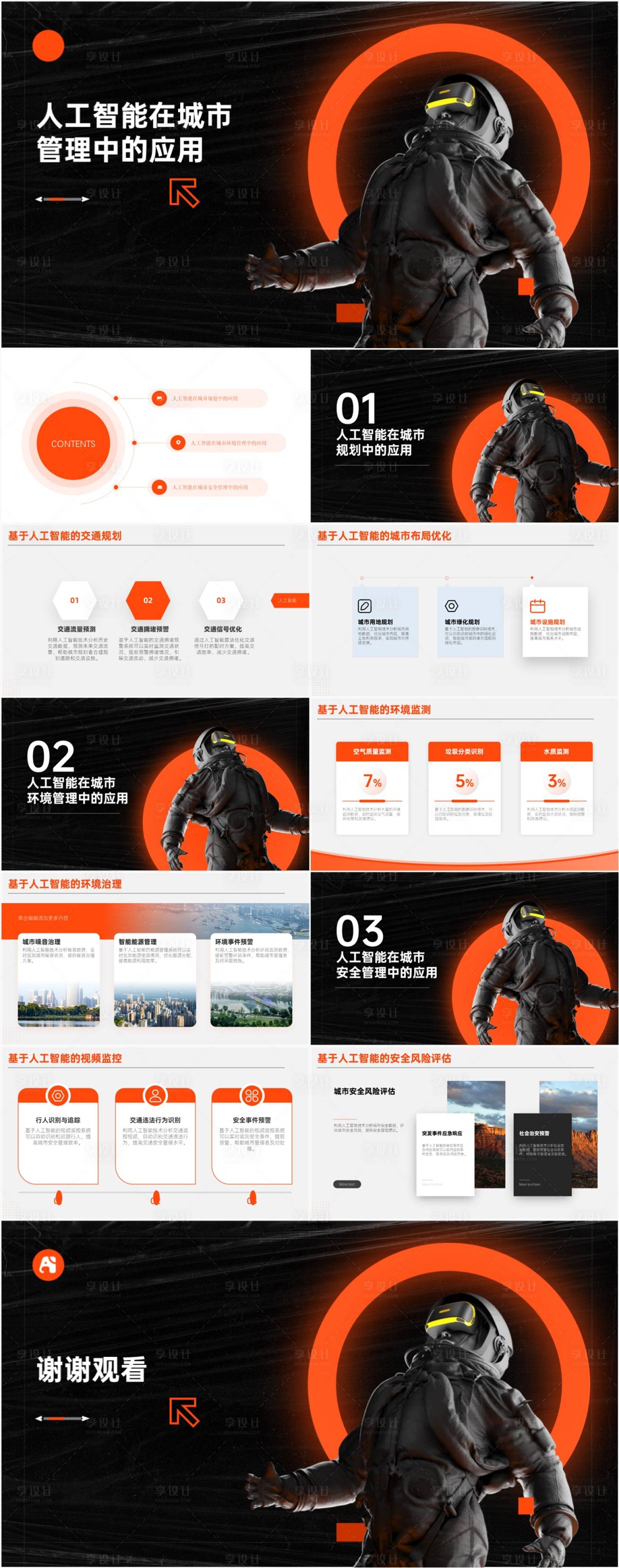 源文件下载【享设计】搜索编号：49490018086722070【人工智能在城市管理中的应用PPT】