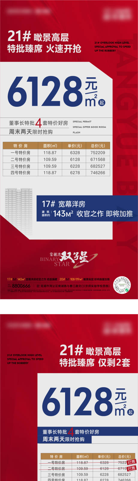源文件下载【红色特价房系列海报】编号：77380018058999397