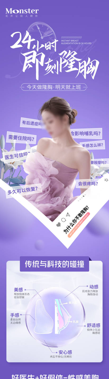 源文件下载【医美丰胸隆胸专题长图】编号：36540018351434028