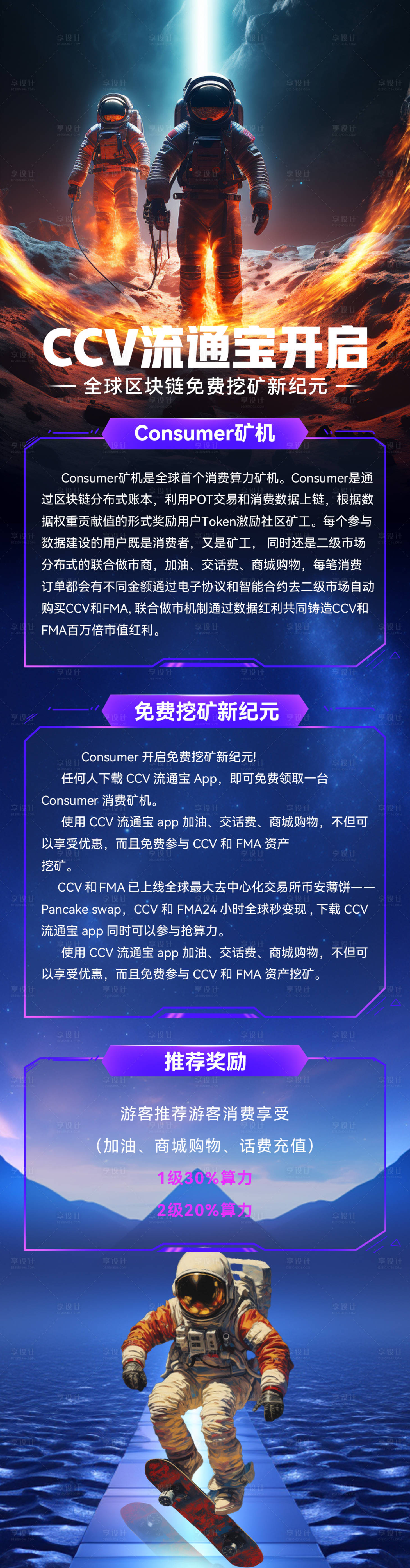 源文件下載【享設計】搜索編號：93920017947924378【科技感宇宙風宇航員長圖海報】