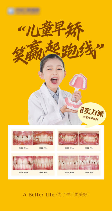 源文件下載【兒童矯正案例人物海報(bào)】編號(hào)：75930018154059676