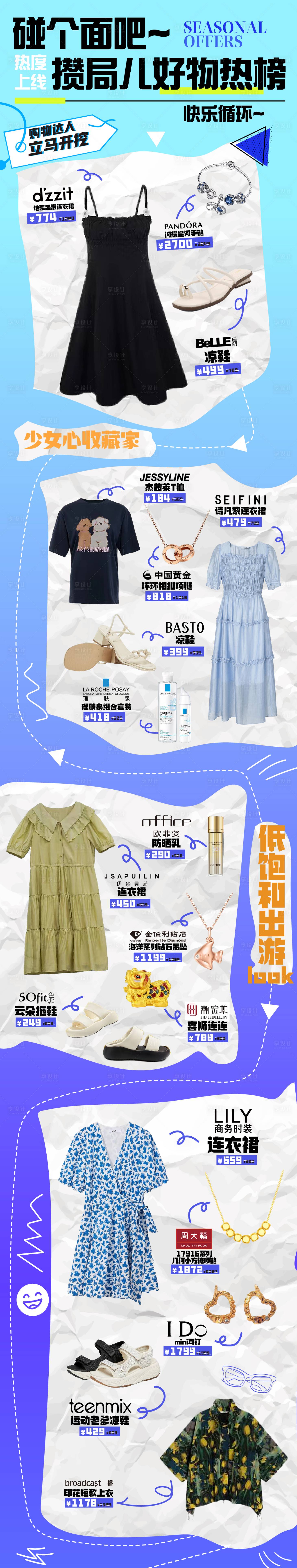 源文件下載【享設(shè)計】搜索編號：94720018134341913【夏日穿搭推文】