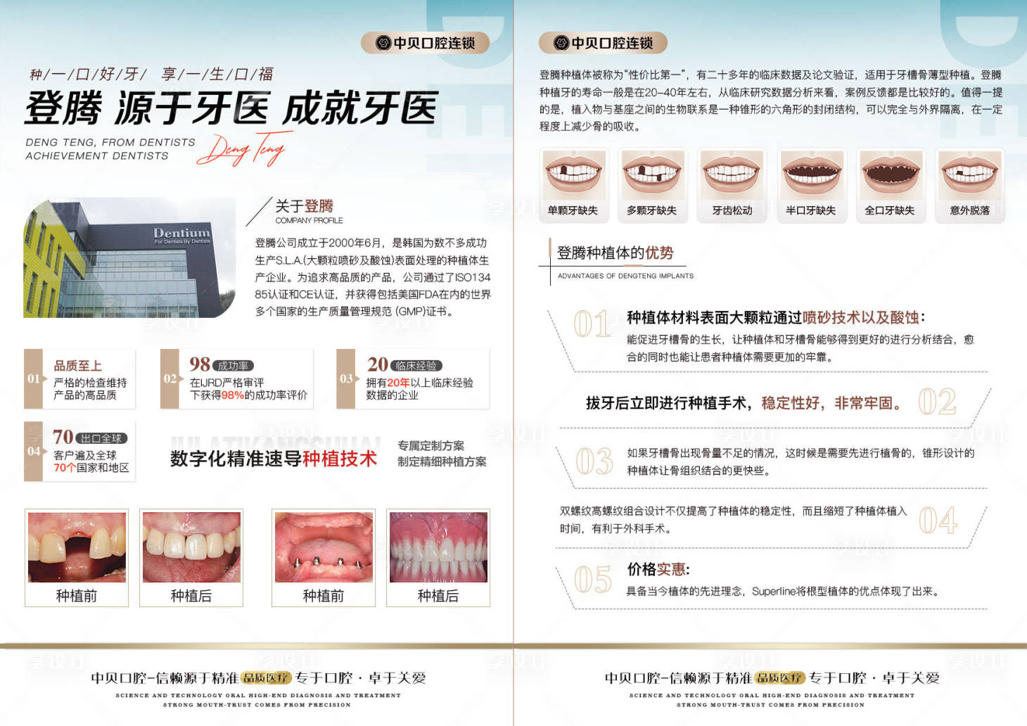 源文件下载【享设计】搜索编号：35490018326663092【口腔宣传单】