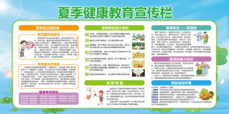 源文件下载【夏季健康教育宣传栏】编号：20230720220005057