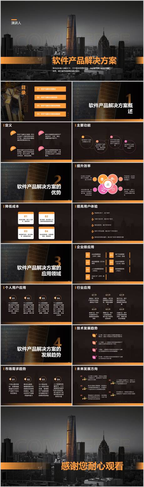 源文件下载【享设计】搜索编号：25770018062219422【软件产品解决方案PPT模板】