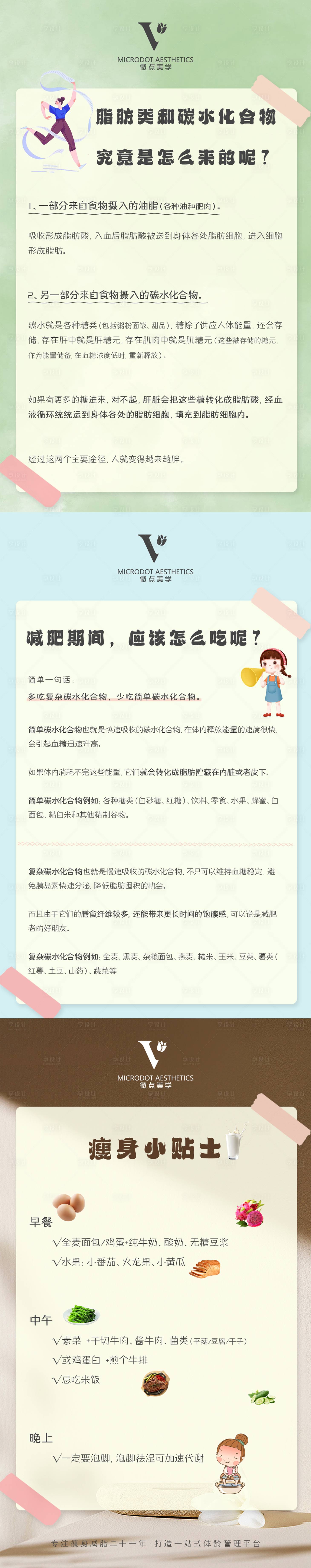 源文件下载【享设计】搜索编号：16950018181188980【减肥科普海报】