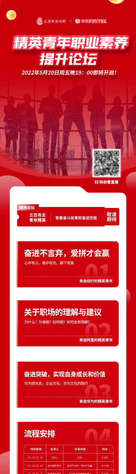 源文件下载【青年职业素养培训宣传海报长图】编号：62400018106324687