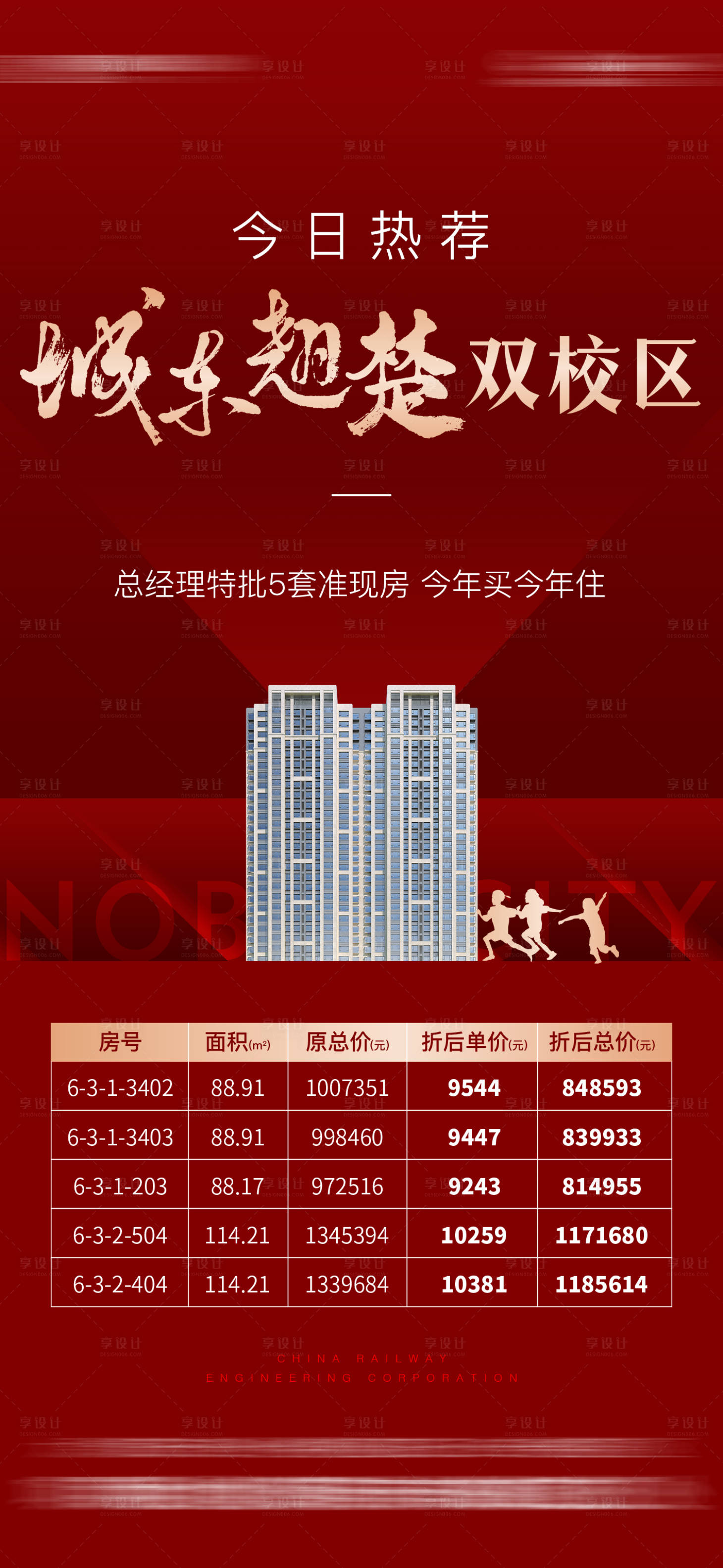 源文件下载【享设计】搜索编号：63010017783602196【地产红色特价房海报】