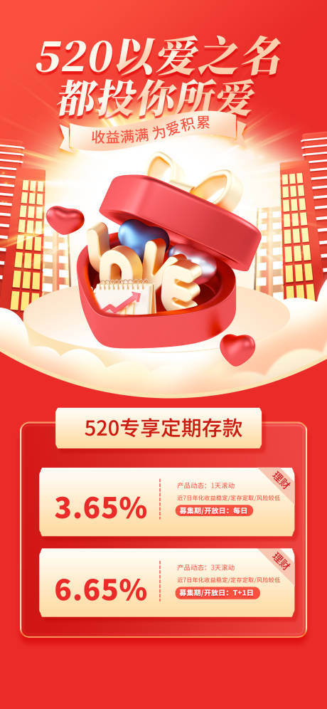 源文件下載【520紅金活動定存海報】編號：57590018149028445