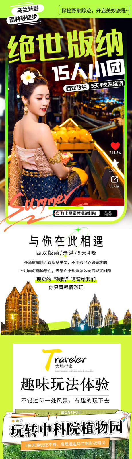源文件下载【云南西双版纳旅游详情页】编号：31080018310816410