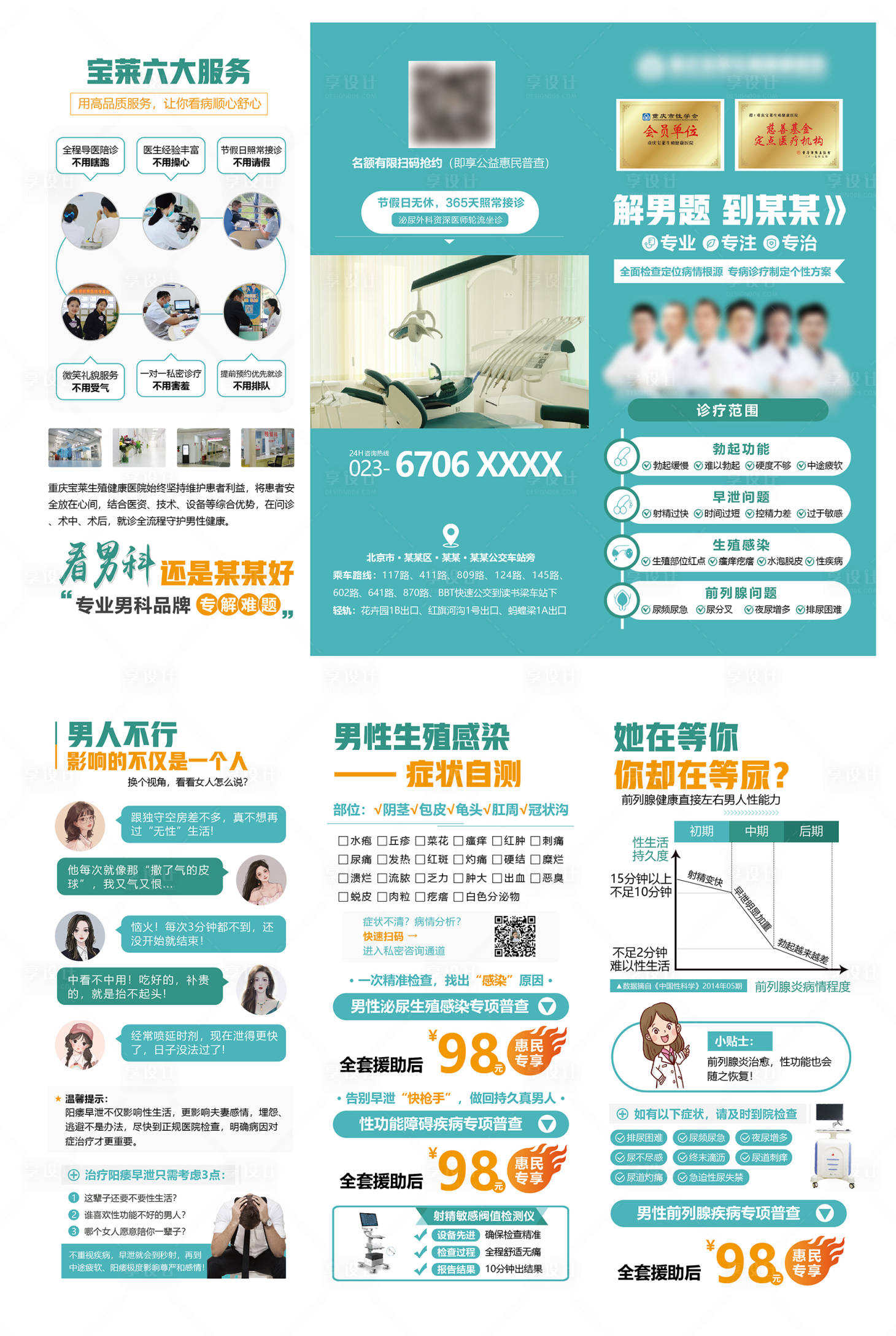源文件下载【享设计】搜索编号：21260018072478685【医疗三折页】