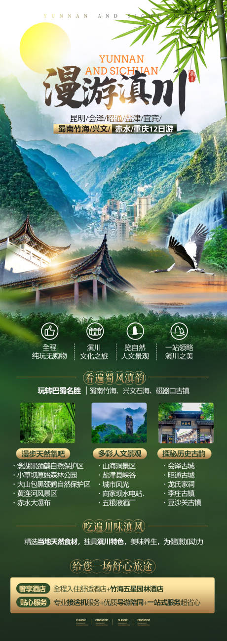 源文件下载【云南四川大环线旅游海报】编号：78280018021849464