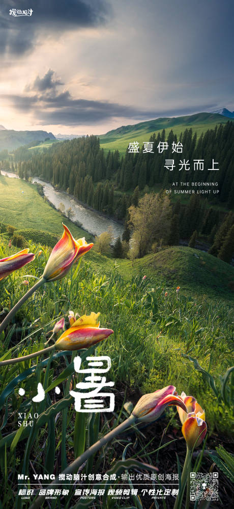 源文件下载【小暑大暑节气海报】编号：61950017746531468