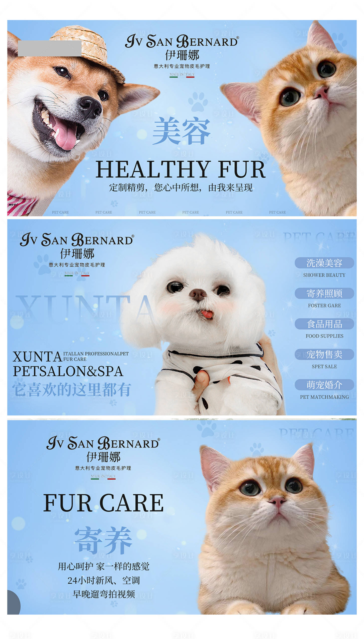 源文件下载【享设计】搜索编号：19720018348027475【宠物店轮播海报banner】