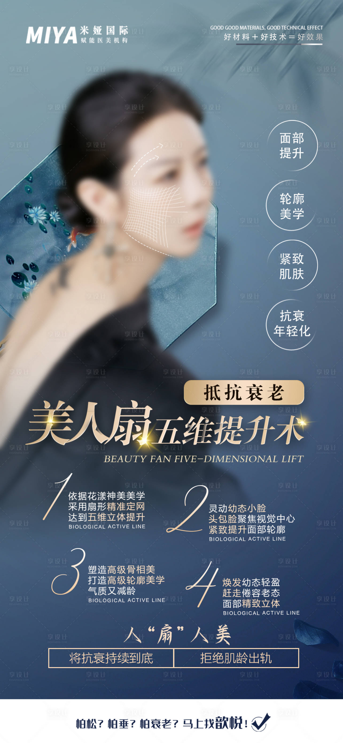 源文件下载【面部抗衰线雕海报】编号：94660018118191434