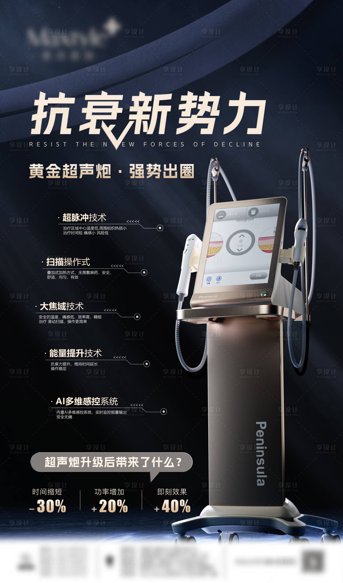 源文件下载【黄金版超声炮海报】编号：92130018187048340