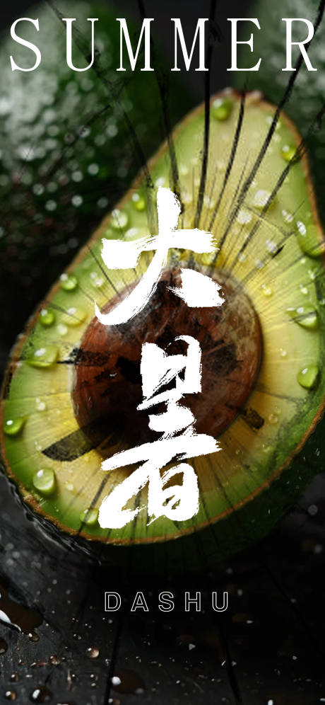 源文件下載【享設計】搜索編號：17700018045059063【大暑節氣海報】