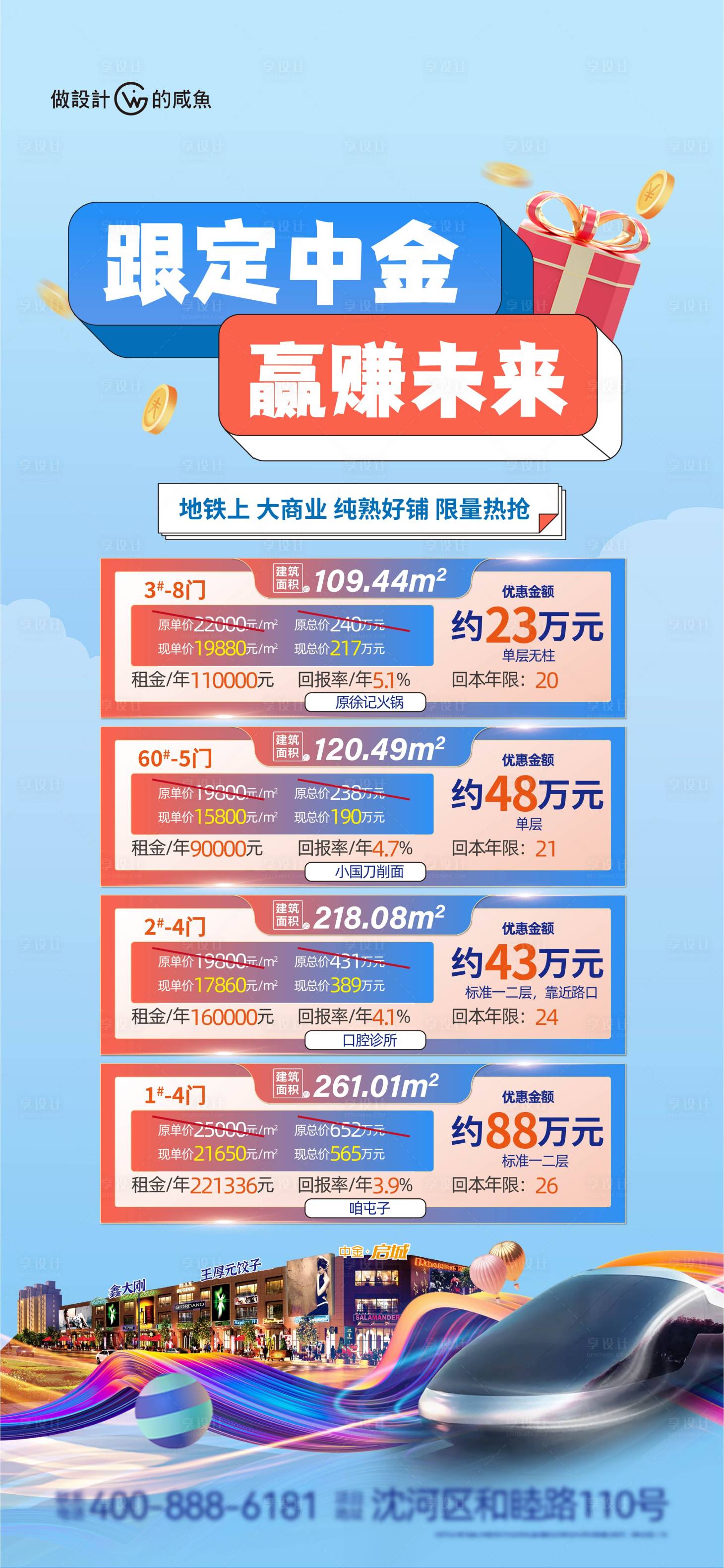 源文件下载【地产商铺促销海报】编号：18750018256852260